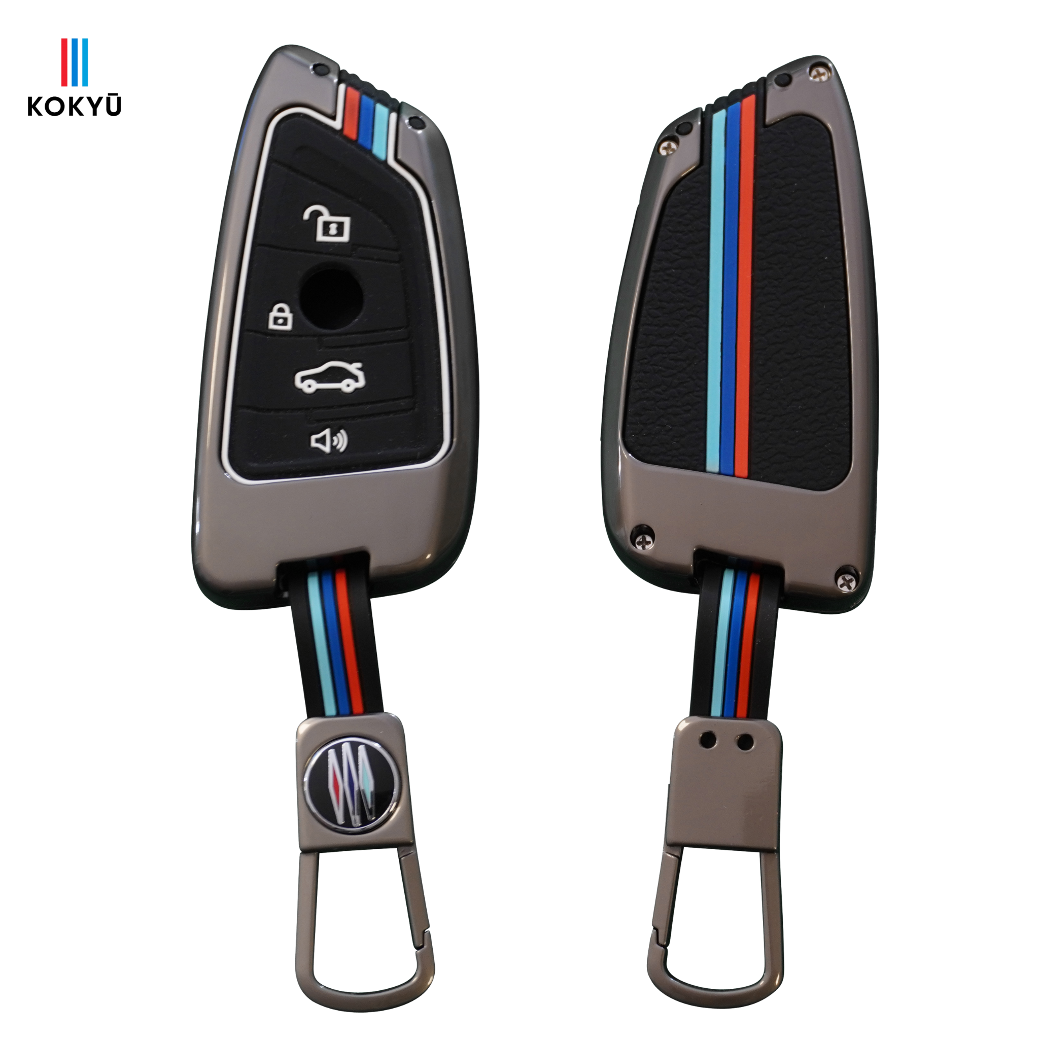 BMW Type 2B Key Cover Grey (with Speaker)